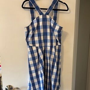 Draper James Blue and White Gingham dress